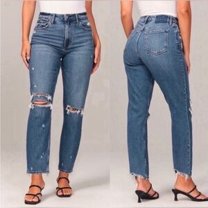 Abercrombie & Fitch women’s high rise curve love mom jean (size 27 | 4)